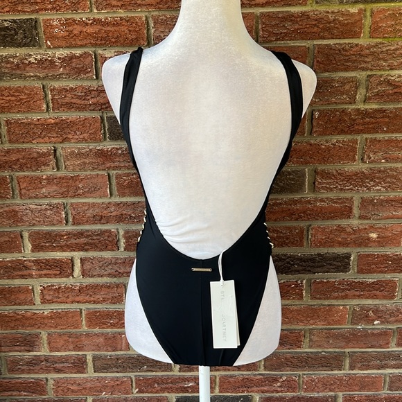 STELLA MCCARTNEY Falabella chain-trimmed swimsuit Size XS - Picture 5 of 7